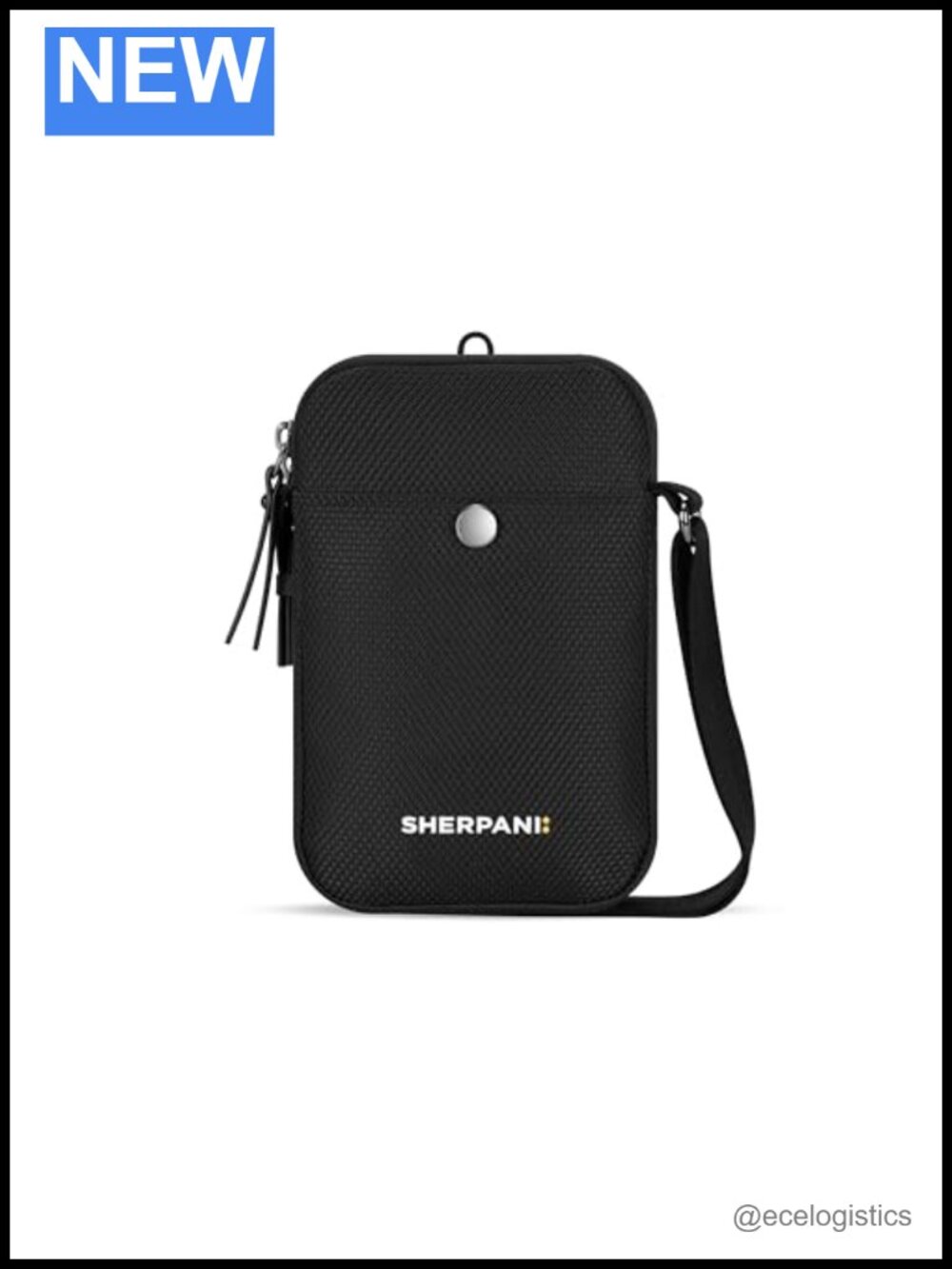 Anti-Theft RFID Crossbody Sling Vegan Recycled Nylon Travel Wallet Purse
